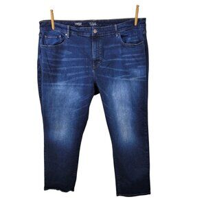 Ana Jeans Plus Size 24W High Waist Denim Straight Leg 24 Stretch Medium Wash